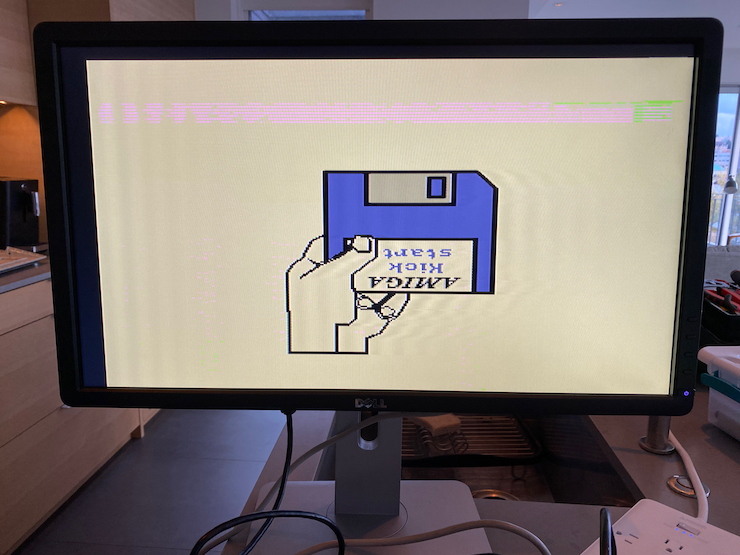 Less corrupted Amiga screen image