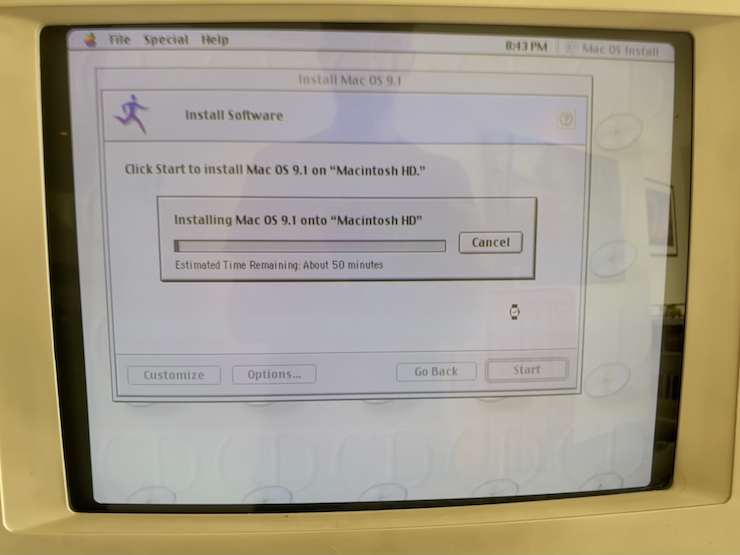 Mac OS 9.1 installer