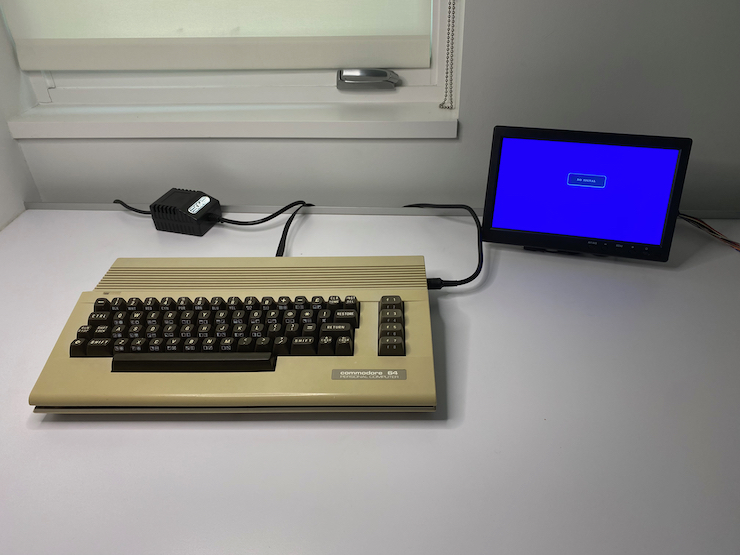 C64 and screen, powered off